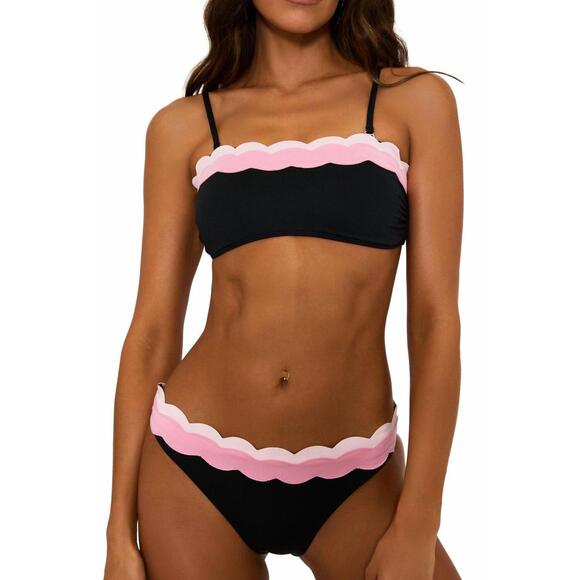 NEW BEACH RIOT sybil tape top in sweet berry wave